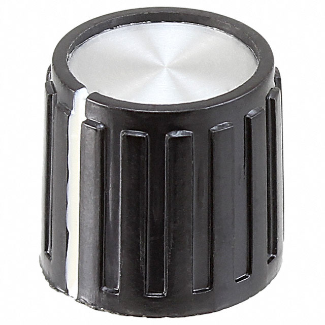 【PKG50B1/8】KNOB RIBBED 0.126" PLASTIC